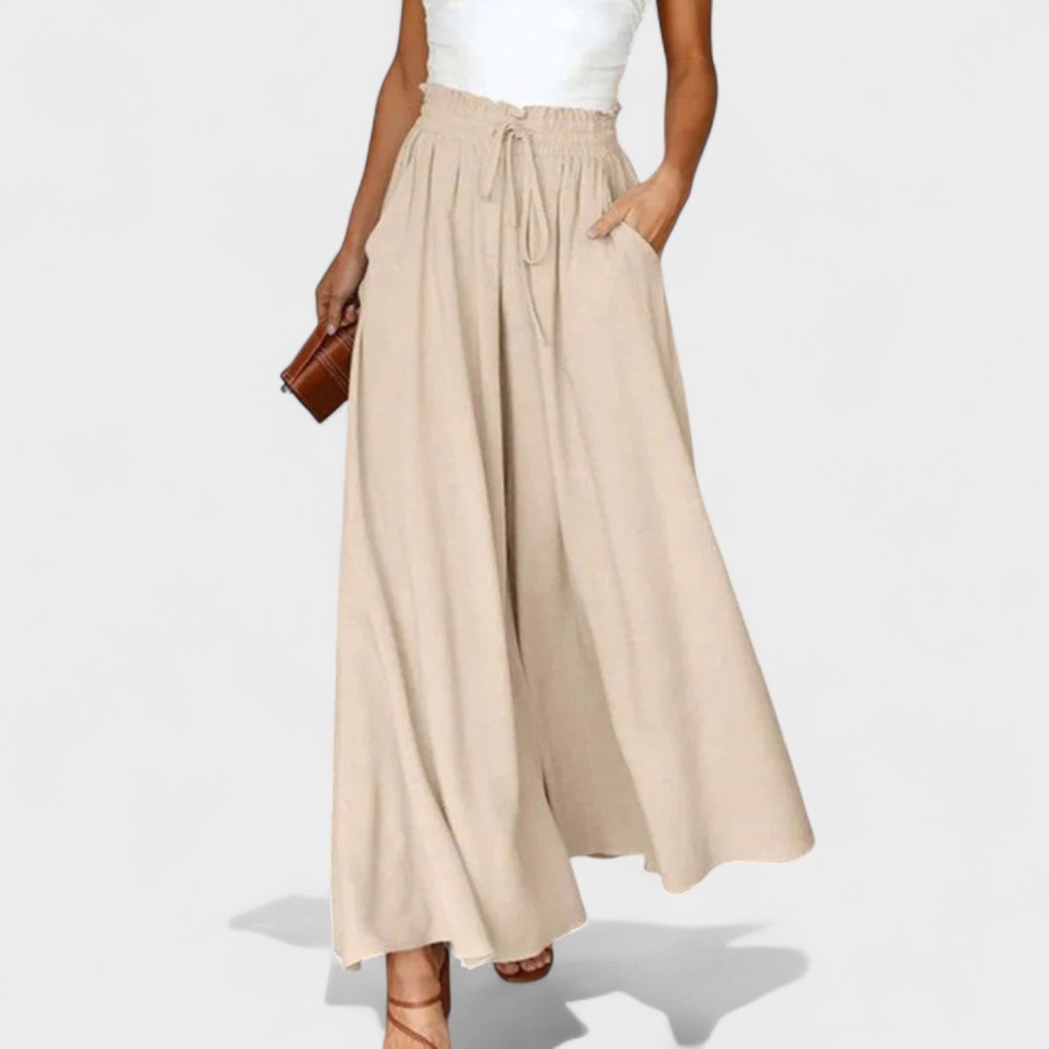 Raquel - Calças Largas de Primavera