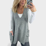 Roberta - Colete de malha aconchegante