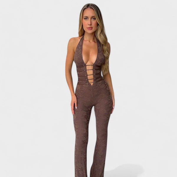 Rita - Macacão com Decote Profundo