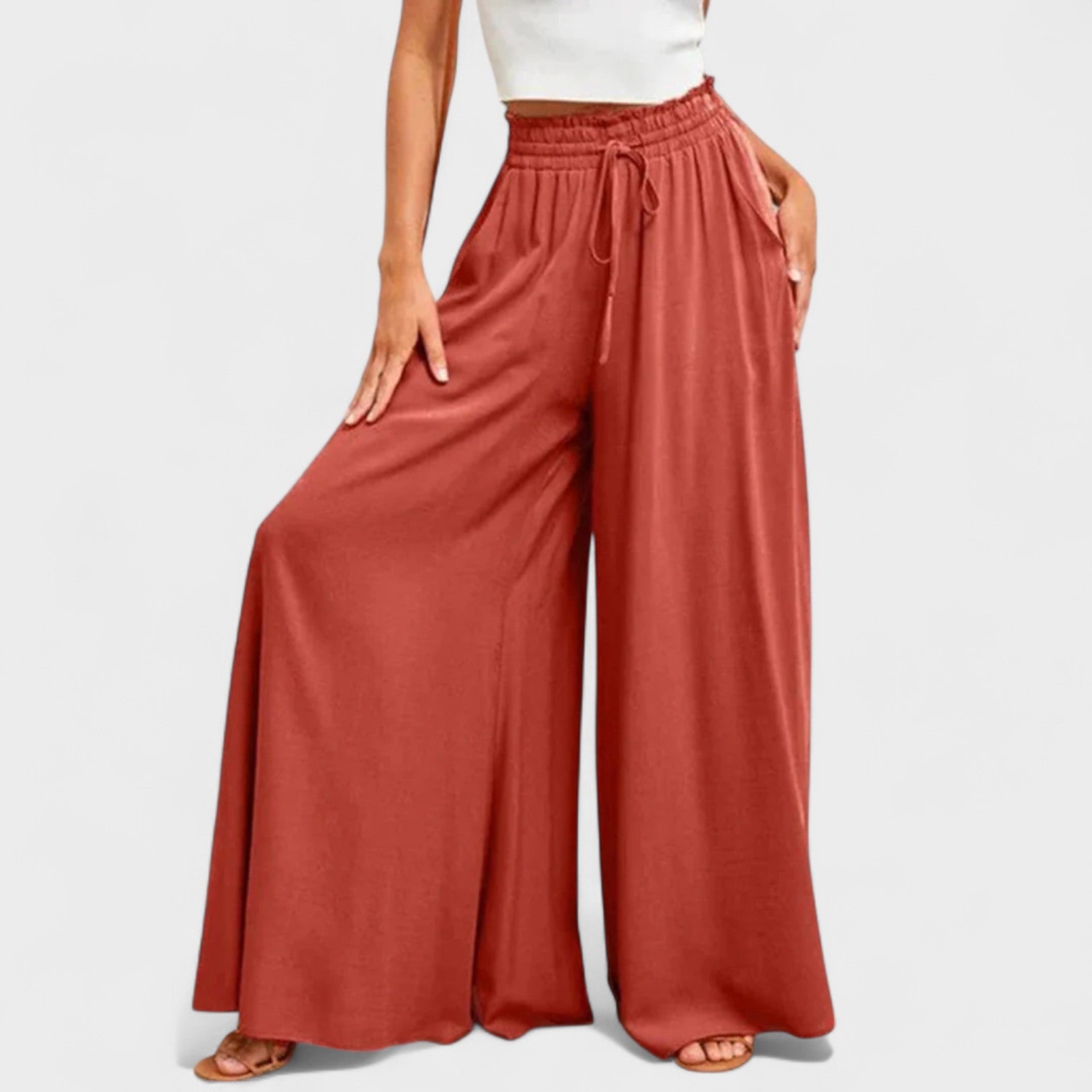 Raquel - Calças Largas de Primavera