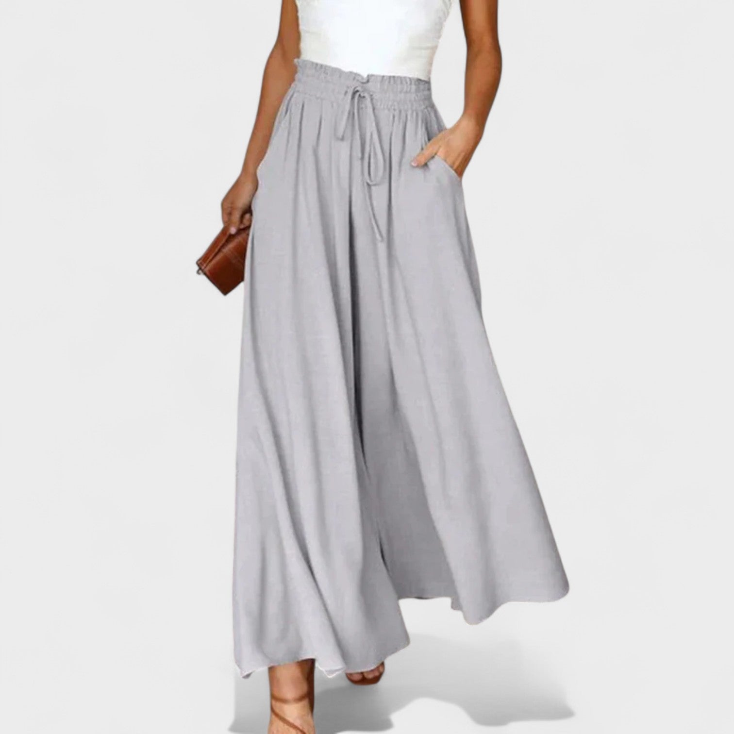 Raquel - Calças Largas de Primavera