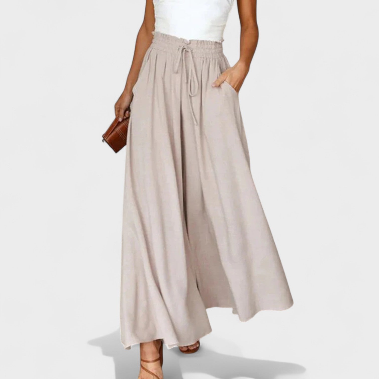 Raquel - Calças Largas de Primavera