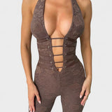 Rita - Macacão com Decote Profundo