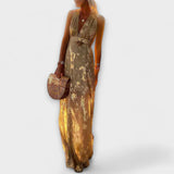 Tatiana - Vestido Fluído com Decote em V