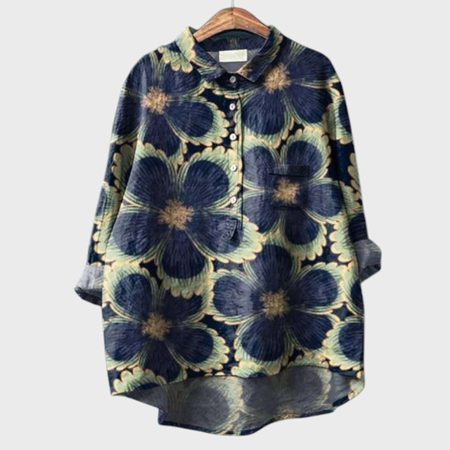 Flora - Camisa de linho de algodão