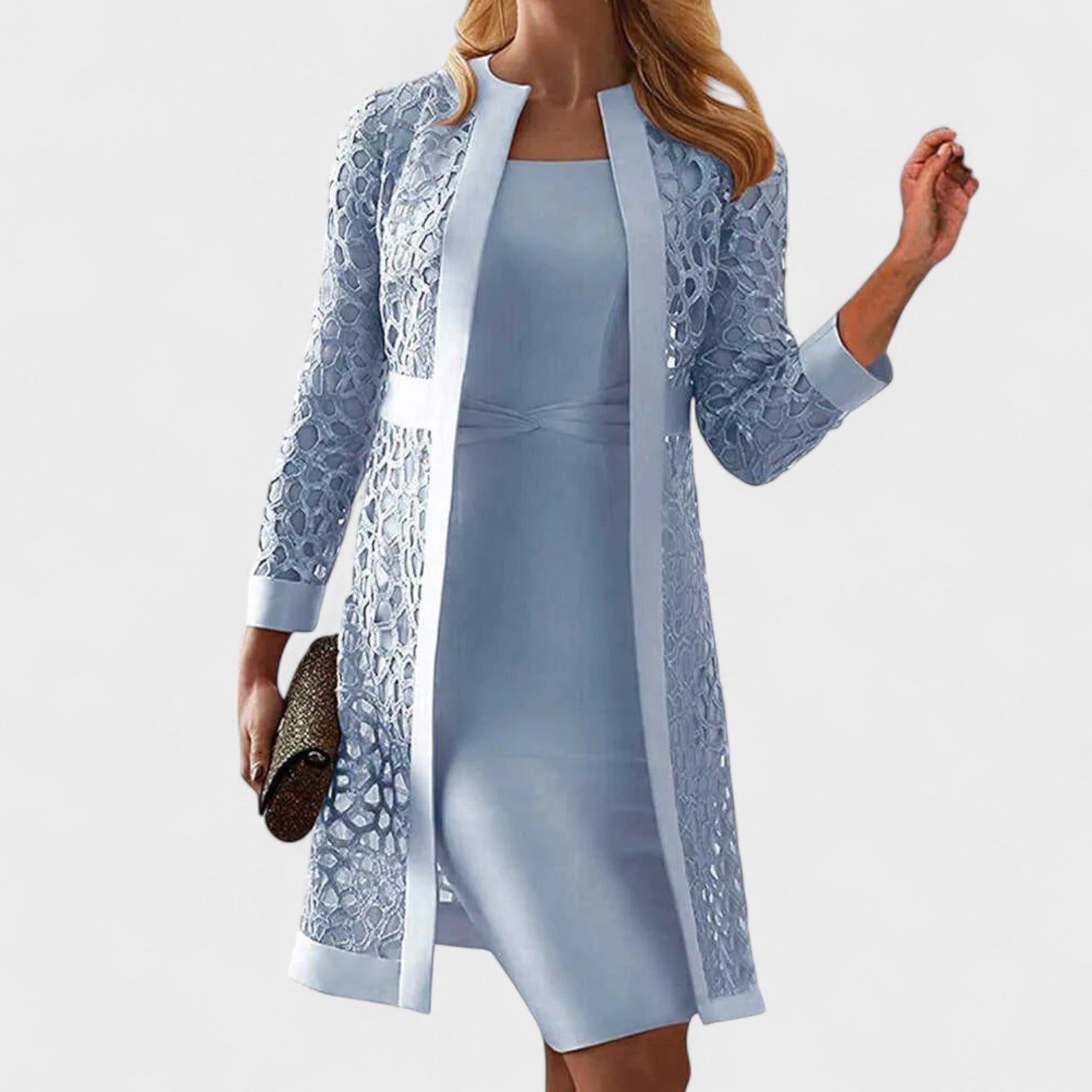 Glória - Conjunto de duas peças em renda para senhora