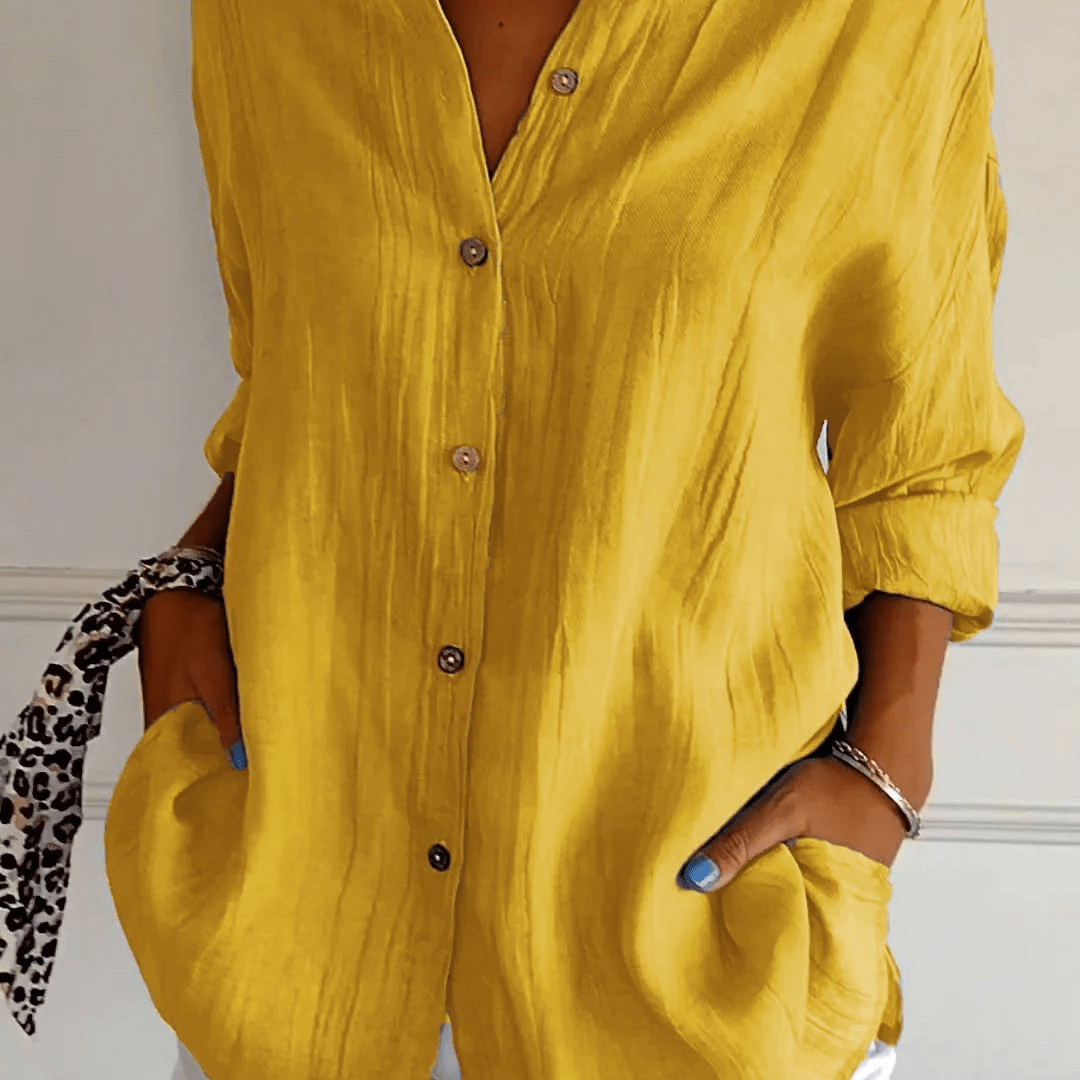 Flor - Camisa de manga comprida